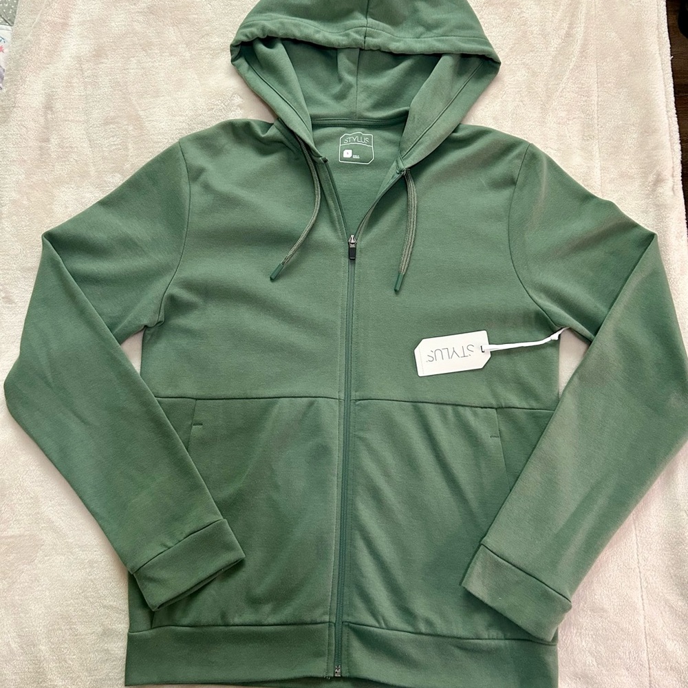 Green Zip-Up Hoodie